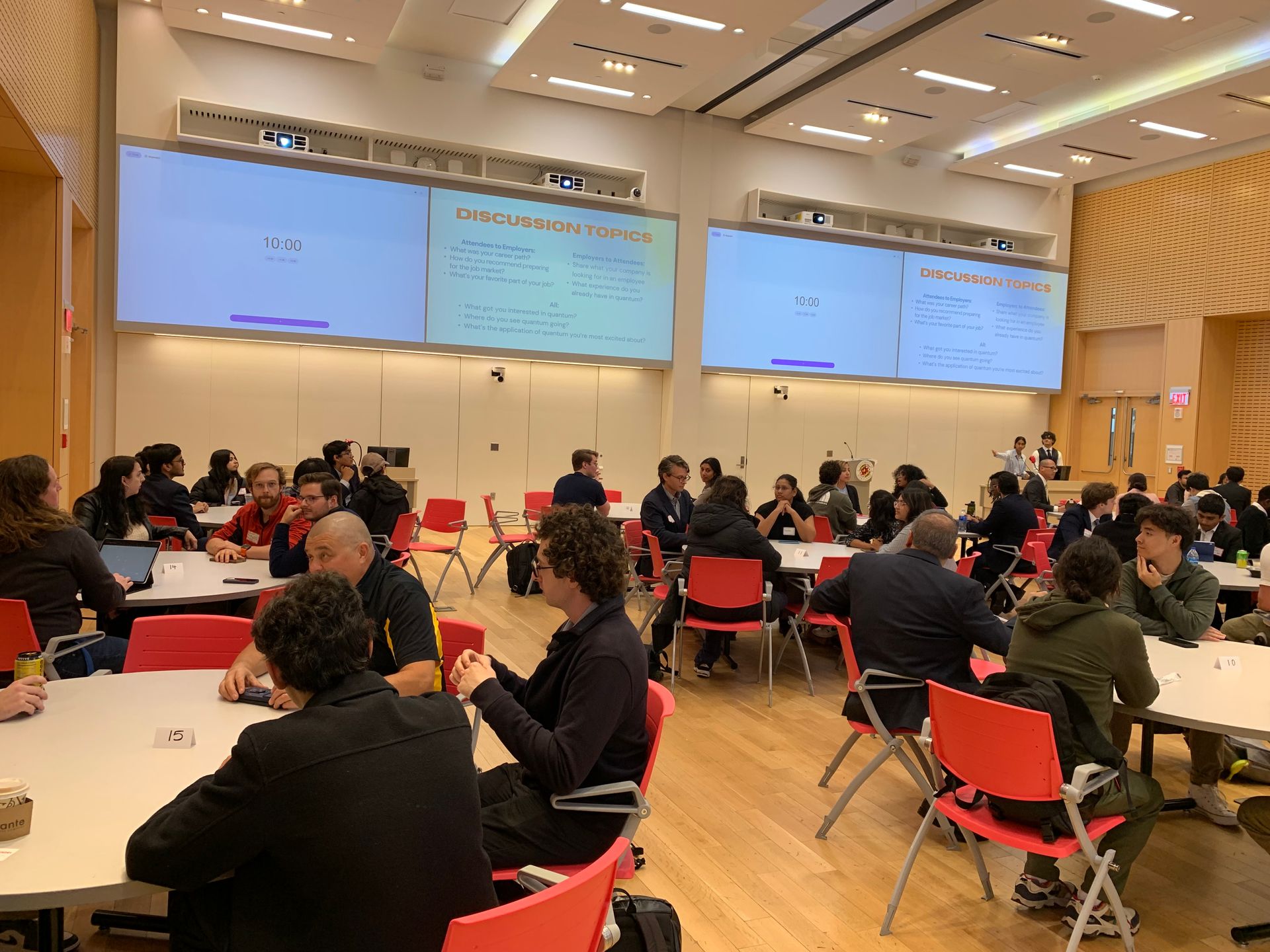 Roundtable for attendees and employers